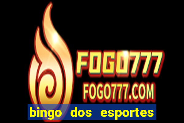 bingo dos esportes para imprimir